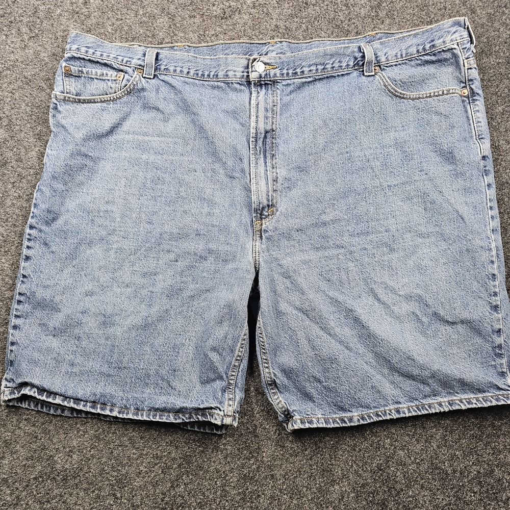 Levi's 550 Relaxed Fit Denim Shorts Men's 54 Light Wash Blue 10" Inseam Jorts